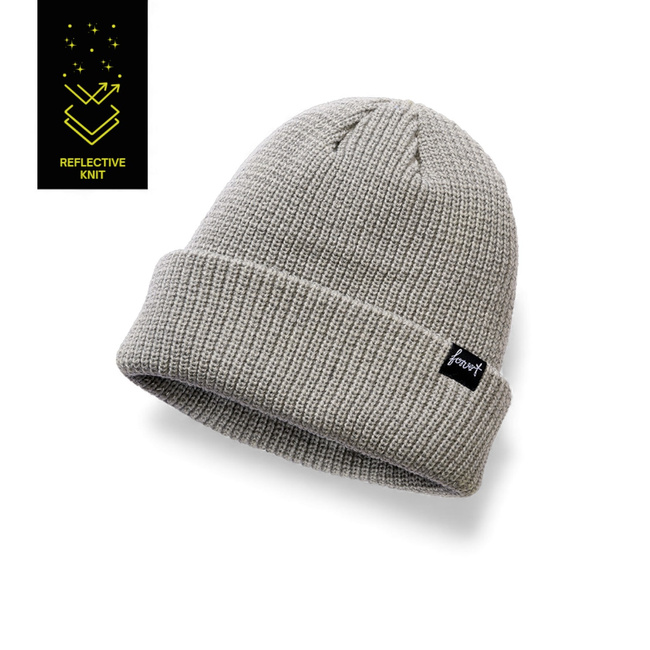 Knitted Beanie with Reflective Yarn - Forvert - Heather Grey - Brandit