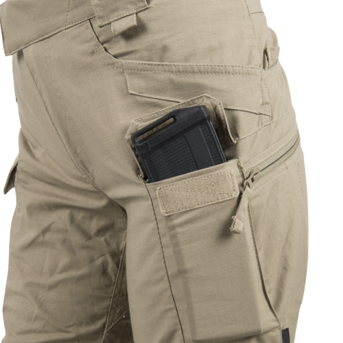 WOMEN'S URBAN TACTICAL PANTS -  UTP Resized  - POLYCOTTON RIPSTOP - Helikon-Tex - KHAKI - LENGTH 30 inch