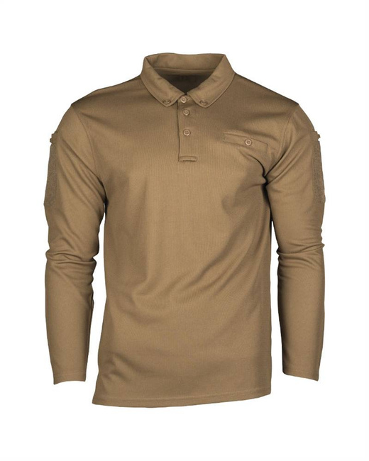 BLUZA TACTICA POLO CU MANECI LUNGI - USCARE RAPIDA - Mil-Tec - COYOTE INCHIS