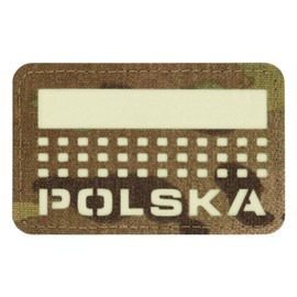PATCH POLSKA (cu steag) - 50 x 80 mm - LASER CUT - MULTICAM/GID - M-TAC