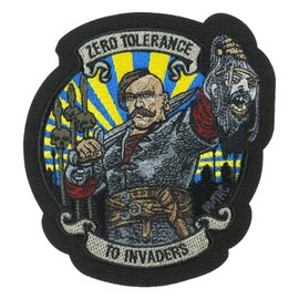 PATCH ZERO TOLERANCE (brodat) - NEGRU - M-TAC