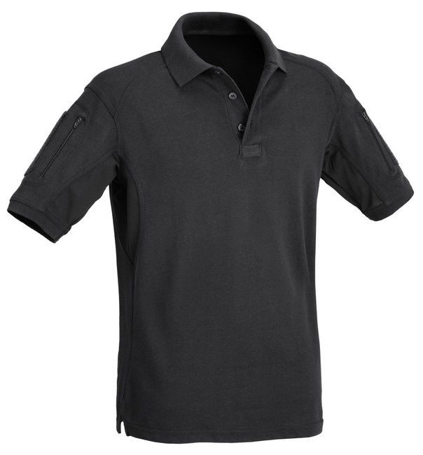 TRICOU POLO TACTIC CU BUZUNARE - DEFCON 5 - NEGRU