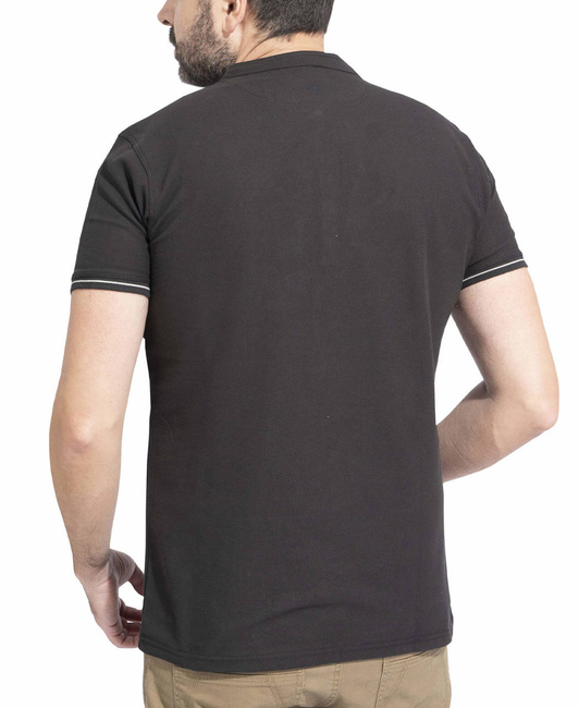 T-SHIRT - "LEVANTES HENLEY STRIPES" - PENTAGON® - WOLF GREY
