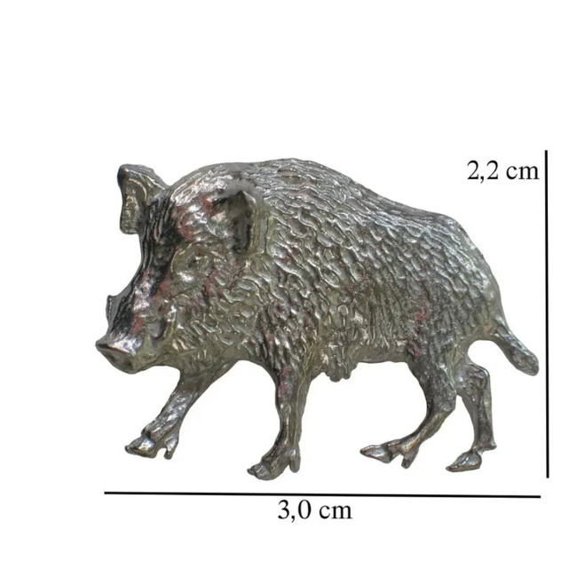 Hunting Hat Pin - Wild Boar - Silver