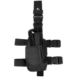 Holster pentru pistol, coapsa dreapta, reglabil, negru