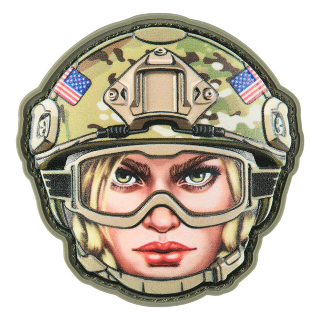 PATCH 3D EMOJI USA GIRL 3 PVC - MULTICAM - M-TAC