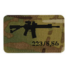 PATCH AR-15 223/5.56 LASER CUT - MULTICAM/NEGRU - M-TAC