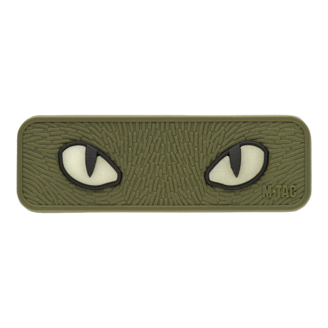 PATCH CAT EYES 3D PVC - OLIVE - M-TAC