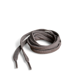 Pair of Shoe Laces - Flat - AURA S.A. - Onisim Model - 60 cm - Romanian Army Military Surplus - Brown - In Good Condition