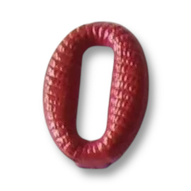 Numar metalic - 0 - Rosu - Surplus Militar Armata Ungariei - Ca nou