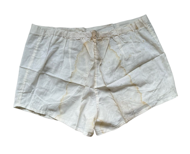 Boxer Shorts - Cotton - Romanian Military Surplus - White - Used
