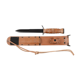 Cutit de lupta US M3 Trench Knife - Maner din piele + teaca M6