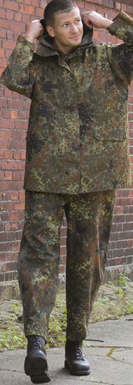 GERMAN WET WEATHER SUIT FLECTAR - MILITARY SURPLUS - USED