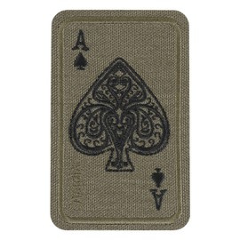 PATCH CARTE AS DE PICA (BRODAT) - CORDURA - VERDE RANGER - M-TAC