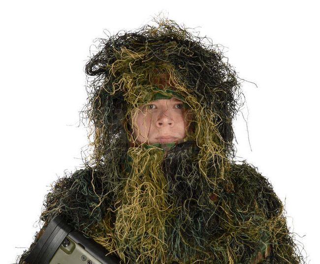 COSTUM DE CAMUFLAJ "GHILLIE" - 4 PIESE - Mil-Tec - WOODLAND