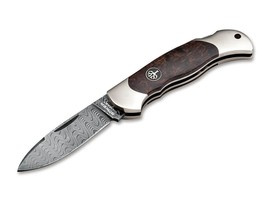 CUTIT DE BUZUNAR "JUNIOR SCOUT SPEARPOINT CURLY BIRCH DAMASCUS" - BOKER