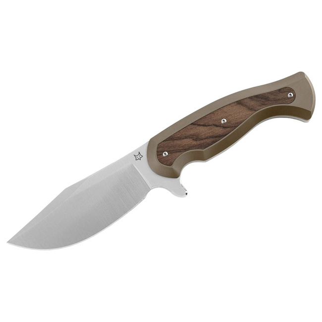 CUTIT DE BUZUNAR EAST WOOD TIGER BRONZE TITANIUM ZIRICOTE - FOX KNIVES