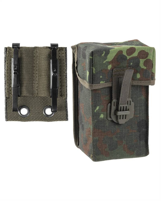 GERMAN G3 MAGAZINE POUCH WITH ADAPTER - MIL-TEC - FLECKTARN