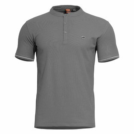 T-SHIRT - "LEVANTES HENLEY STRIPES" - PENTAGON® - WOLF GREY