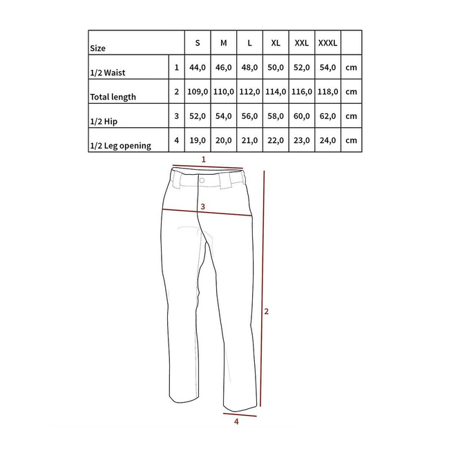 Outdoor Pants, „Expedition” Model, Black Color