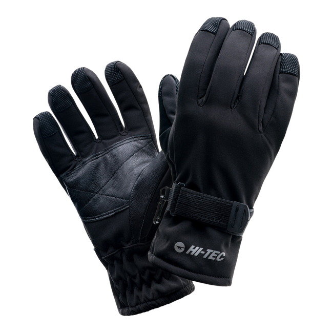 Manusi Softshell pentru barbati Lansa - Hitec - Negre - Magnum