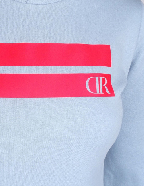 Bluza cu capison pentru femei Hoodie Stripes Edition – Double Red