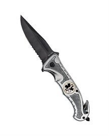 CAR KNIFE - RESCUE -  MIL-TEC - SILVER