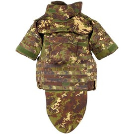 PROTECTIVE VEST NC4-09 - ITALIAN MILITARY SURPLUS - VEGETATO - USED