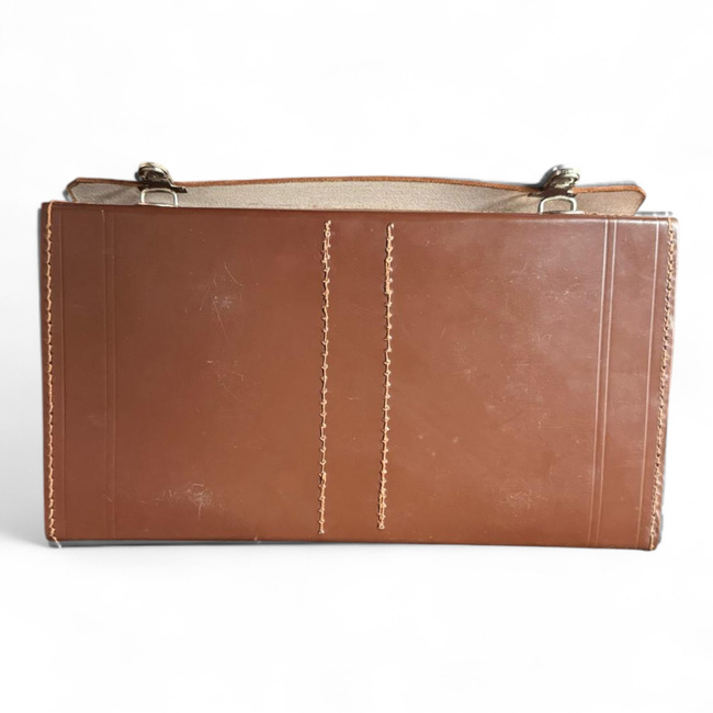 Geanta pentru documente din piele - Surplus Militar Armata Romana - Maro - In Stare Buna