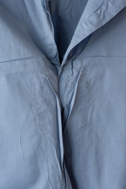 PANTALONI DE PIJAMA DIN BUMBAC - SURPLUS MILITAR AUTENTIC ARMATA ROMANA - ALBASTRI - UZATI