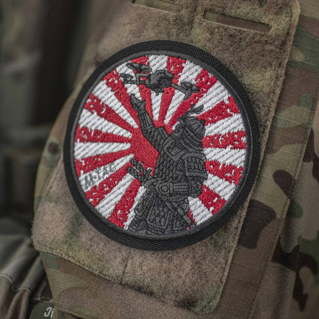THE WAY OF SAMURAI PATCH (embroidered) - CORDURA - BLACK/WHITE/RED - M-TAC