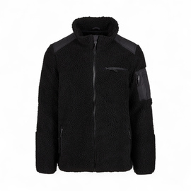 Men's Teddyfleece Jacket - Ramble - With Ripstop Inserts - Black - Brandit