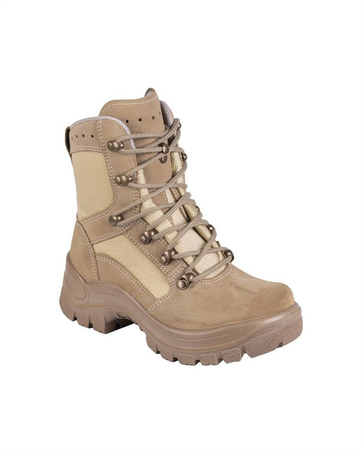 WOMEN COMBAT BOOTS - MILITARY SURPLUS FROM THE GERMAN ARMY - KHAKI - LIKE NEW