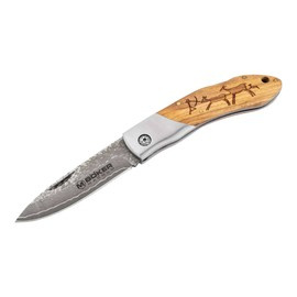 CUTIT DAMASCUS CAVEMAN - MAGNUM BY BOKER