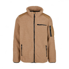 Men's Teddyfleece Jacket - Ramble - With Ripstop Inserts - Camel - Brandit