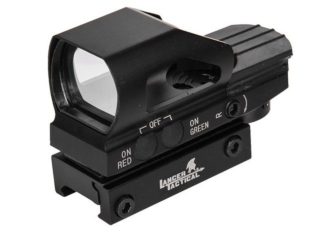 Red & Green dot Reflex Sight 4 Reticles 
