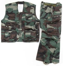 COSTUM DE COPII (VESTA & PANTALONI) WOODLAND CAMO