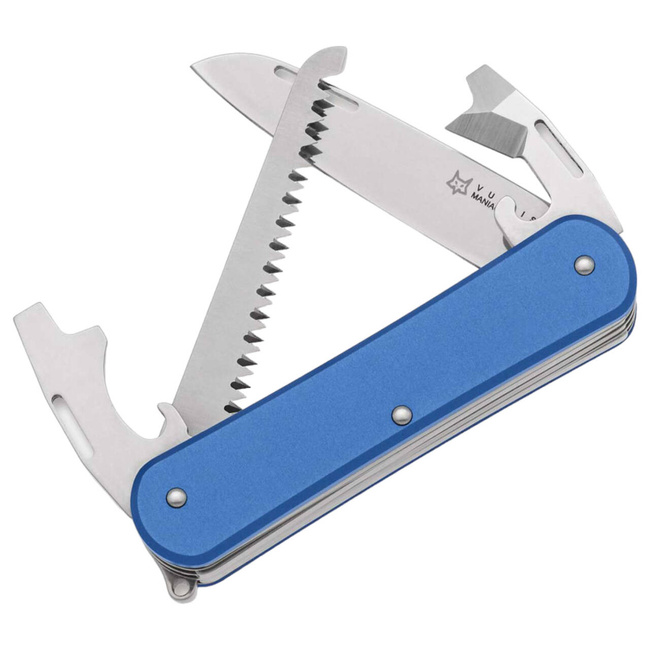 POCKET MULTI-TOOL - "Fox Vulpis 130-S4 Aluminum Sky Blue" - FOX KNIVES
