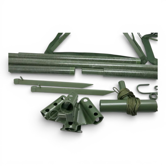 Echipament de sustinere pentru plasa de camuflaj - Surplus militar Armata Germana - Verde OD - In stare buna