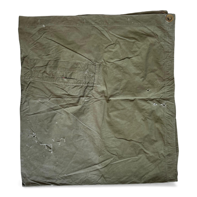 Tent Sheet - Model 1970 MFA - Romanian Army Military Surplus - Olive Drab - Defective / Degraded