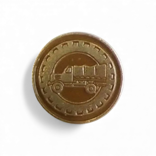 Semn de Arma pentru Grad - Transport Auto - Surplus Militar Armata Ungariei - Argintiu - Ca Nou