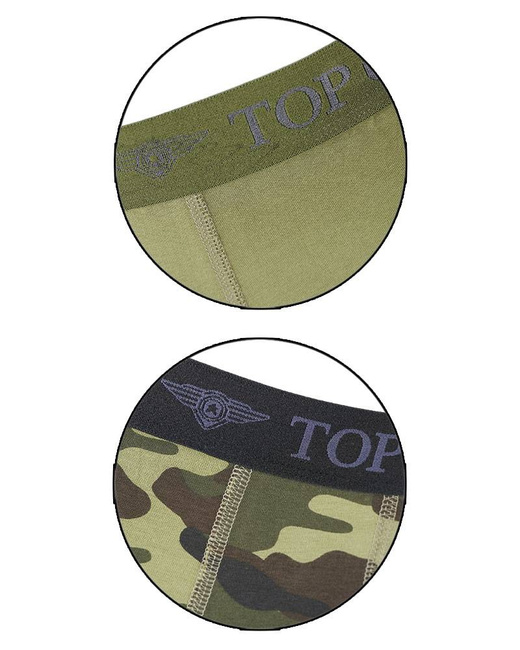 BOXER SHORTS TOP GUN - OD/CAMO - MIL-TEC (2/PACK)
