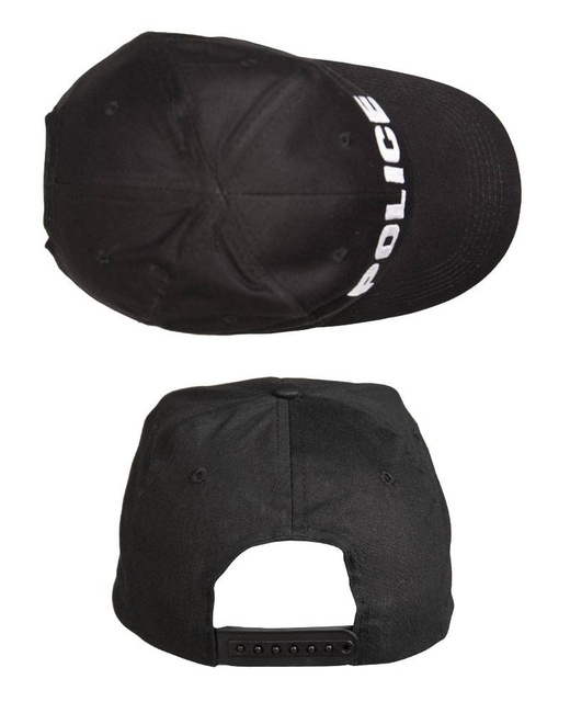 BLACK ′POLICE′ BASEBALL CAP