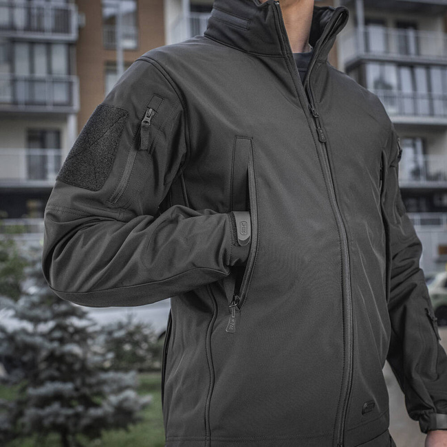 JACHETA  SOFTSHELL - M-TAC - BLEUMARIN INCHIS - CU INSEMNE - POMPIERII ISGU/DSU