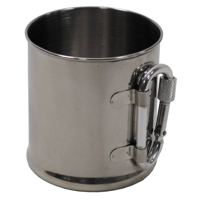 CANĂ DIN OȚEL INOXIDABIL CU MÂNER ÎN FORMĂ DE CARABINIERĂ -  220 ML - Fox® Outdoor