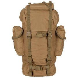 RUCSAC COMBAT BW - TIJĂ DE ALUMINIU - 65 L - MFH® - COYOTE TAN
