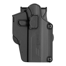 Toc pistol universal cu reglaj și rotire 360 - de dreapta - Negru