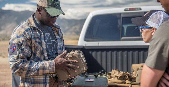 SINGLE PISTOL WALLET® - NYLON - Helikon-Tex® - BLUE MELANGE