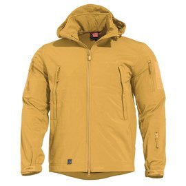 WATERPROOF RAIN JACKET - ARTAXES SOFTSHELL - PENTAGON - TUSCAN YELLOW
