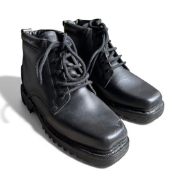 GHETE MILITARE DIN PIELE - VANATORI DE MUNTE - SURPLUS MILITAR ARMATA ROMANA - NEGRE - IN STARE BUNA